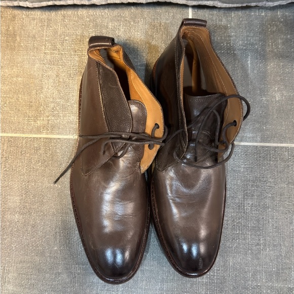 Cole Haan Brown Leather Men's Ankle Boots - Picture 1 of 4